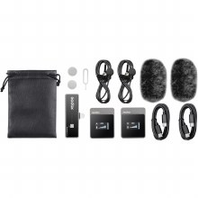 Additional picture of Godox MoveLink LT2 Black Wireless Dual Microphone Set (for iOS / Lightning)