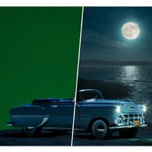 Additional picture of Westcott X-Drop Wrinkle-Resistant Backdrop (1.5 x 2.1m) [5' x 7'] - Chroma-Key Green Screen