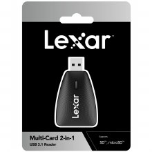 Additional picture of Lexar 2-in-1 SD/microSD Multi-Card Reader