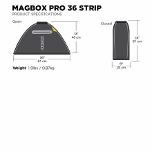 Additional picture of MagMod Magbox Pro 36 Strip