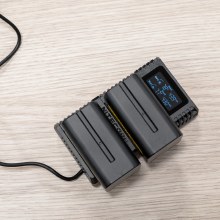 Additional picture of Nitecore NP-F Pro Kit (2X NP-F750 Batteries and Dual Charger)