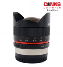 Additional picture of Samyang   8mm F2.8 UMC Fisheye Silver Lens for Fujifilm X Camera (USED)