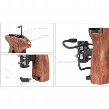 Additional picture of SmallRig 3323 Threaded Side Handle with Record Start/Stop Remote Trigger