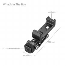 Additional picture of SmallRig 4382 Metal Phone Holder with Cold Shoe Mount