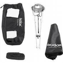 Additional picture of Godox SB-GUSW6060 Umbrella Square Softbox 60x60cm Bowens Mount + Grid