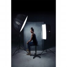 Additional picture of Westcott X-Drop Canvas Backdrop (1.5m x 2.1m) - Vintage Grey by Glyn Dewis