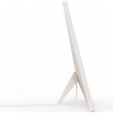 Additional picture of Aura Aspen Clay White 12" Dual Orientation Digital Photo Frame with White Mat
