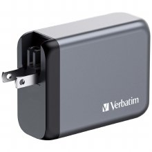 Additional picture of Verbatim GNC 140W GaN AC Wall Charger with USB-C, PD and QC 3.0 (EU/UK/US plugs)