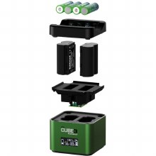 Additional picture of Hahnel ProCUBE 3 Dual Battery Charger for Fujifilm