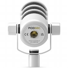 Additional picture of Rode PodMic Dynamic Broadcast Microphone (White)