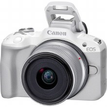 Additional picture of Canon EOS R50 White Camera with RF-S 18-45mm IS STM Lens