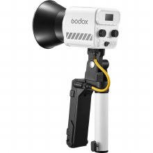 Additional picture of Godox ML60II BI Portable LED Light（Bi Color) with AK-B01 Holding Handle and Battery Support Kit