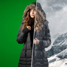 Additional picture of Westcott Wrinkle-Resistant Backdrop (2.7 x 6.1m) [9' x 20'] - Green Screen