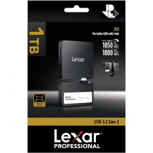 Additional picture of Lexar SL400 1TB Professional GO Portable SSD with Hub (Black)