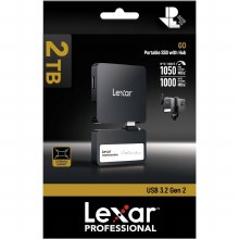 Additional picture of Lexar SL400 2TB Professional GO Portable SSD with Hub (Black)