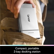 Additional picture of Lexar Professional 2-Bay Workflow Go Module