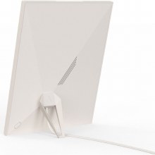 Additional picture of Aura Aspen Clay White 12" Dual Orientation Digital Photo Frame with White Mat