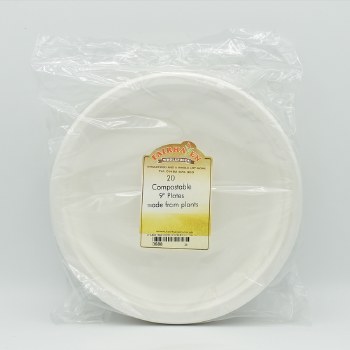 Fairhaven Wholefoods 20 9 Inch Bio-degradable Plates