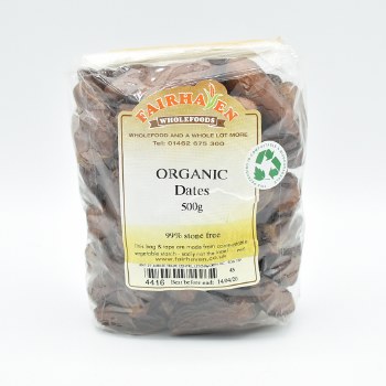 Fairhaven Wholefoods Organic Dates 99% Stone Free 500g