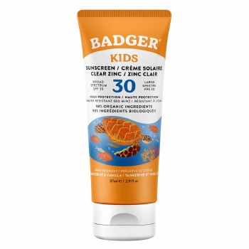 Badger Kids Sunscreen Clear Zinc SPF 30