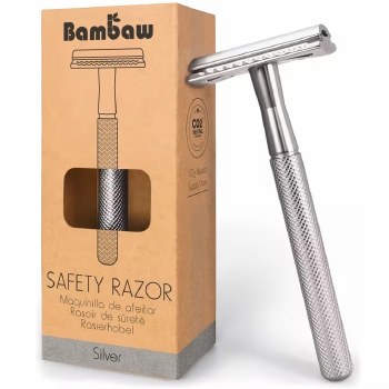 Bambaw Metal Safety Razor Silver
