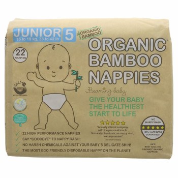 Beaming Baby Organic Bamboo Nappies Size 5