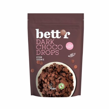 Bettr Organic Dark Choco Drops 200g