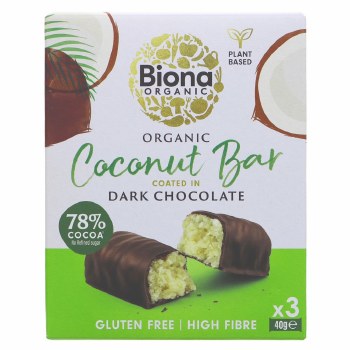 Biona Organic Coconut Bar Dark Chocolate