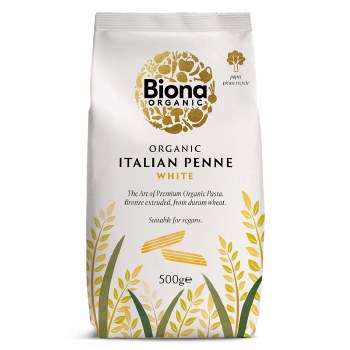 Biona Organic White Wheat Penne 500g