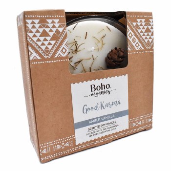 Boho Organics Good Karma Amber Vanilla Candle