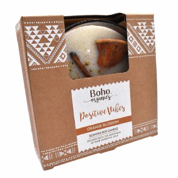 Boho Organics Positive Vibes Orange Blossom Candle