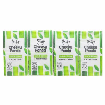 Cheeky Panda Plastic Free Pocket Tissue Multipack