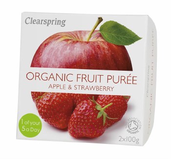 Clearspring Organic Fruit Puree Apple & Strawberry