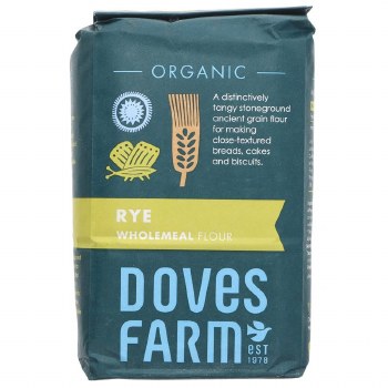 Doves Organic Wholegrain Rye Flour 1kg
