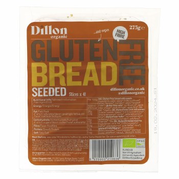 Dillon Organic Gluten Free Seeded Sliced Bread