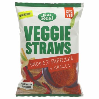 Eat Real Veggie Straws Smoked Paprika and Chilli