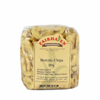 Fairhaven Wholefoods Banana Chips 250g