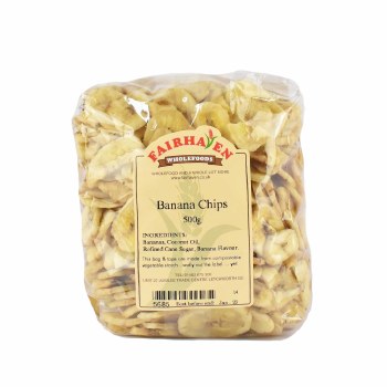 Fairhaven Wholefoods Banana Chips 500g