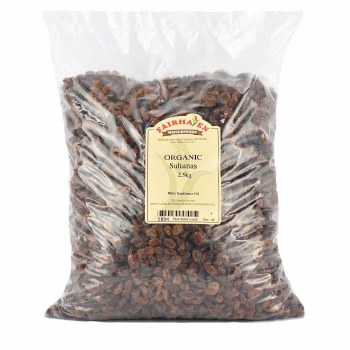 Fairhaven Wholefoods Organic Turkish Sultanas 2500g
