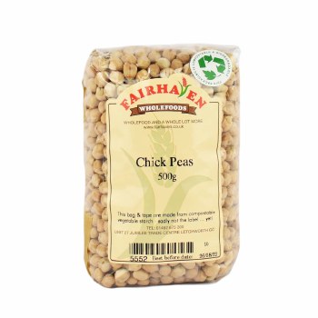 Fairhaven Wholefoods Dry Chickpeas 500g