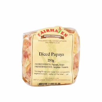 Fairhaven Wholefoods Diced Papaya 250g