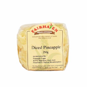 Fairhaven Wholefoods Diced Pineapple 250g