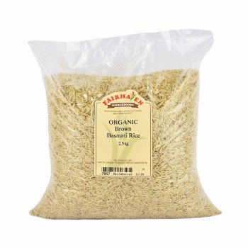 Fairhaven Wholefoods Organic Long Brown Basmati Rice 2500g