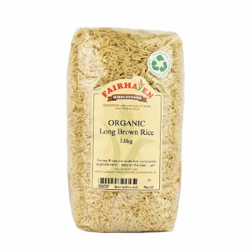 Fairhaven Wholefoods Organic Long Brown Rice 1000g