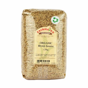 Fairhaven Wholefoods Organic Brown Sesame Seeds 1250g
