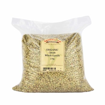 Fairhaven Wholefoods Organic Green Lentils 2500g
