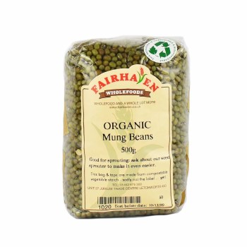 Fairhaven Wholefoods Organic Dry Mung Beans 500g