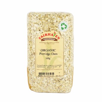 Fairhaven Wholefoods Organic Porridge Oats 500g