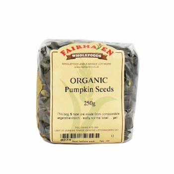 Fairhaven Wholefoods Organic Pumpkin Seeds  250g