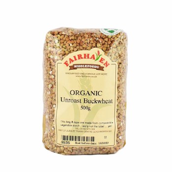 Fairhaven Wholefoods Organic Unroasted Buckwheat 500g
